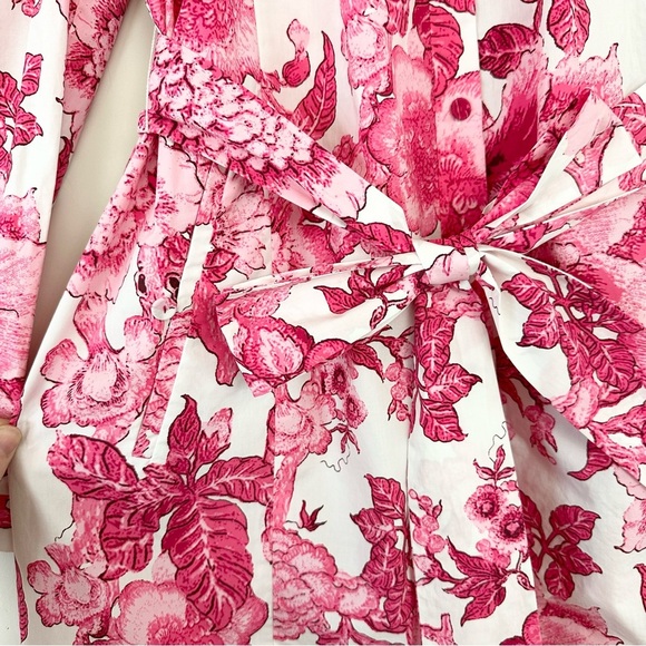 DVF Sandrah ruffled floral-print cotton-poplin mini dress - Picture 9 of 14